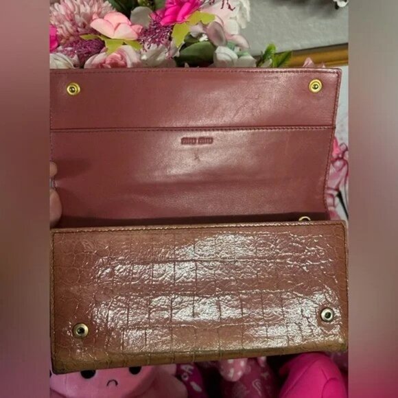 Vintage Miu Miu Flap Bifold Long Wallet - GUC - Needs TLC - Picture 2 of 13